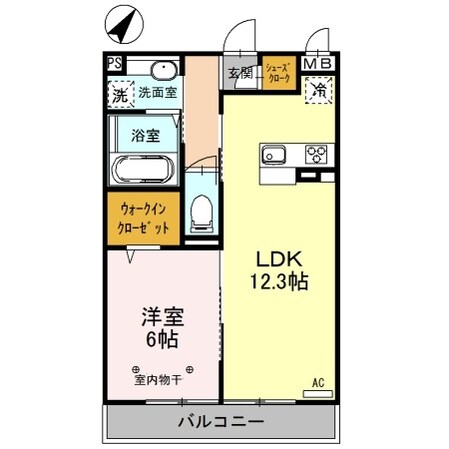 ａｐａｒｔｍｅｎｔ　Ｗｉｌｌの物件間取画像